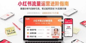 小红书流量运营进阶指南，数据分析与涨粉引流，笔记起死回生7大实操方案-爱找项目网