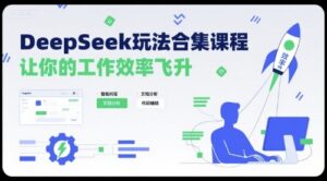 DeepSeek玩法合集课程,让你的工作效率飞升-爱找项目网