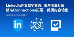 LinkedIn外贸数字营销：账号专业打造，精准Connections拓展，优质内容输出-爱找项目网