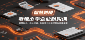 老板必学企业财税课:智慧税务、风险规避、财税筹划与股权架构搭建指南-爱找项目网