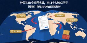 外贸B2B全流程实战，出口十大核心环节拆解，阿里RFQ询盘深度解析-爱找项目网