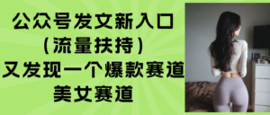公众号发文新入口(流量扶持-爱找项目网