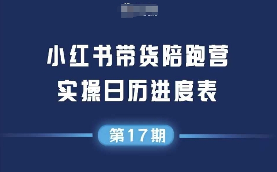 小红书第17期带货陪跑营，不囤货，无不直播，无不投流，通过选品+笔记内容+测品+笔记铺量+矩阵运营打爆款(更新)-爱找项目网