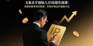 文案杀手创始人IP高端实战课：突破高客单成交瓶颈，实现IP商业价值最大化-爱找项目网