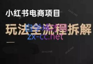 菲菲老师·小红书电商玩法(更新9月)-爱找项目网