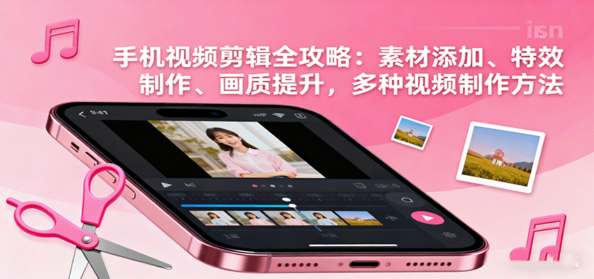 手机视频剪辑全攻略：素材添加、特效制作、画质提升，多种视频制作方法-爱找项目网