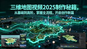 三维地图视频2025制作秘籍，从基础到高阶，掌握全流程，开启创作新篇-爱找项目网