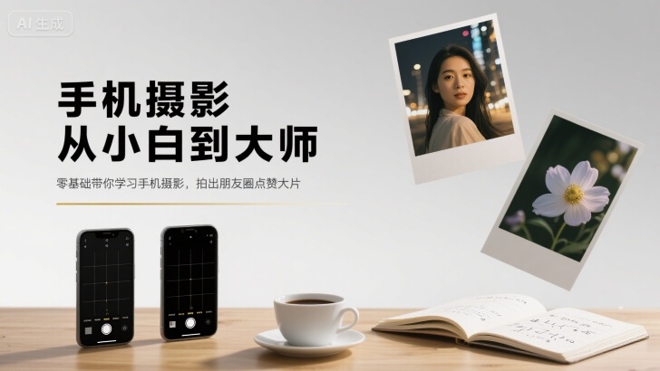 手机摄影从小白到大师，零基础带你学习手机摄影，拍出朋友圈点赞大片-爱找项目网