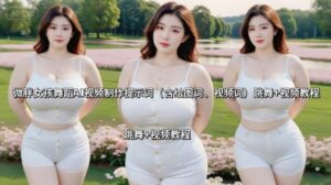 微胖女孩舞蹈AI视频制作提示词(含绘图词、视频词) 跳舞+视频教程-爱找项目网