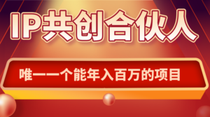 如何通过IP共创合伙人一起合伙“卖项目”-爱找项目网