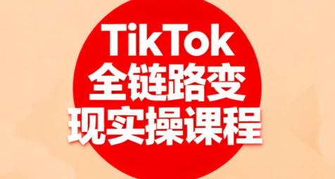 小杨老师·TikTok全链路变现实操课程-爱找项目网