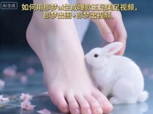 如何用即梦ai生成爆款玉足美足视频，即梦出图+即梦出视频，快速涨粉-爱找项目网