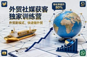 外贸社媒获客独家训练营，外贸新模式，快速做外贸-爱找项目网