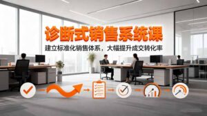 诊断式销售系统课，建立标准化销售体系，大幅提升成交转化率-爱找项目网