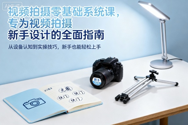 视频拍摄零基础系统课,专为视频拍摄新手设计的全面指南-爱找项目网