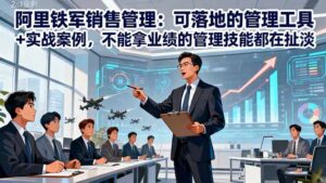 阿里铁军销售管理：可落地的管理工具+实战案例，不能拿业绩的管理都在扯淡-爱找项目网