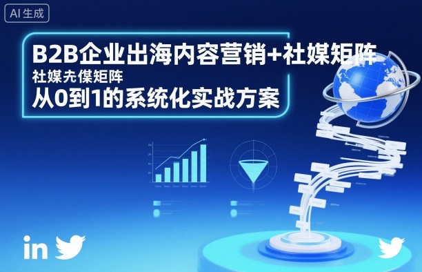 B2B企业出海内容营销+社媒矩阵,从0到1的系统化实战方案-爱找项目网