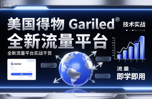 美国得物Gariled技术实战，全新流量平台​实战干货，即学即用-爱找项目网