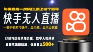 一部手机，当天出收益，轻松日入5张+，小白轻松上手，年前最后一个风口项目【揭秘】-爱找项目网