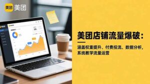 美团店铺流量爆破：涵盖权重提升、付费投流、数据分析，系统教学流量运营-爱找项目网