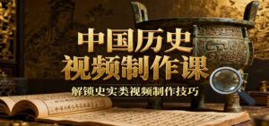 中国历史视频制作课：疆域地图集+参考文案+练习素材，解锁史实类视频制作技巧-爱找项目网