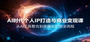 AI时代个人IP打造与商业变现课，从AI工具整合到规模化扩张全流程-爱找项目网
