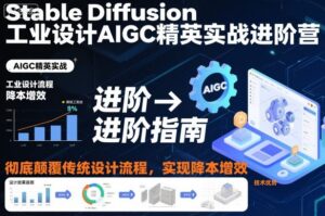 Stable Diffusion工业设计AIGC精英实战进阶营，彻底颠覆传统设计流程，实现降本增效-爱找项目网