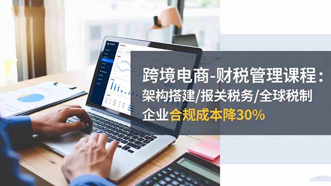 跨境电商-财税管理课程:架构搭建/报关税务/全球税制,企业合规成本降30%-爱找项目网