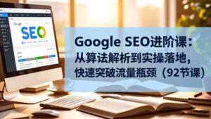 Google SEO进阶课：从算法解析到实操落地，快速突破流量瓶颈(92节课-爱找项目网