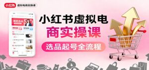小红书虚拟电商实操课：选品起号+AI 内容创作+店铺运营+引流私域+自动化发笔记-爱找项目网