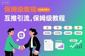 引流系列课15：互推引流，保姆级教程【文档】-爱找项目网