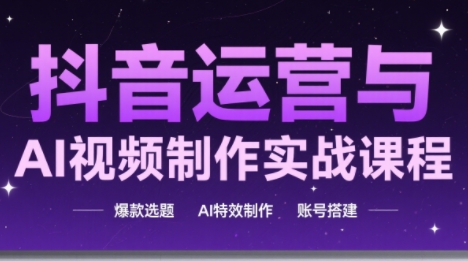 高姐·AI+运营玩转抖音(更新)-爱找项目网