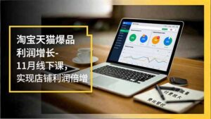淘宝天猫爆品利润增长-11月线下课，免费流量、付费放大、费比管控，实现店铺利润倍增-爱找项目网