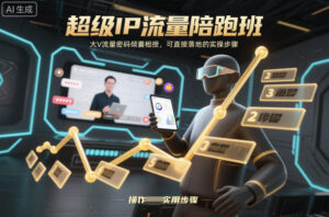 超级IP流量陪跑班，大V流量密码倾囊相授，可直接落地的实操步骤-爱找项目网