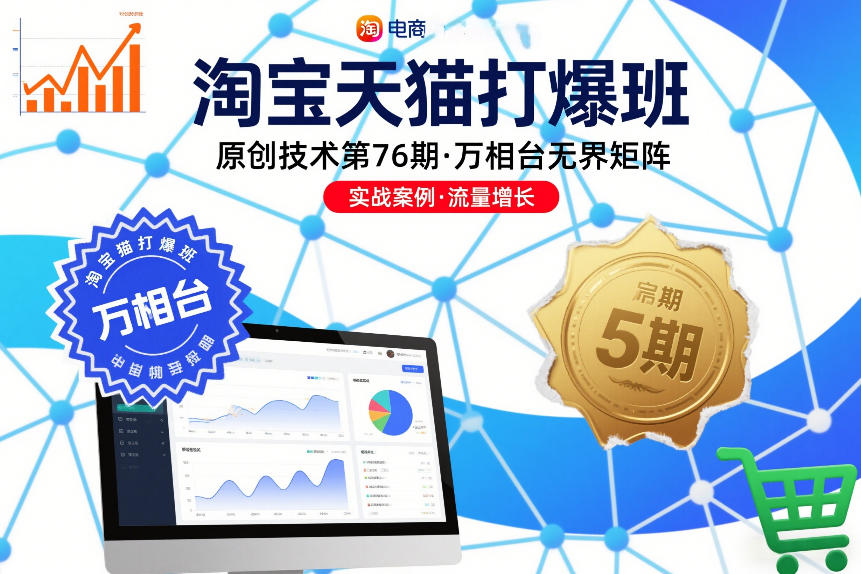 淘宝天猫打爆班原创技术第76期，万相台无界矩阵-爱找项目网