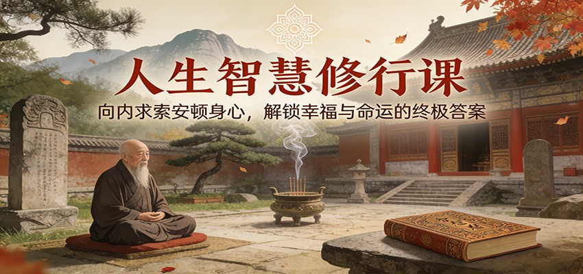 人生智慧修行课:向内求索安顿身心,解锁幸福与命运的终极答案-爱找项目网