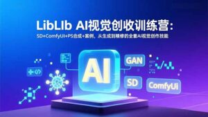 LibLIb AI视觉创收训练营：SD+ComfyUI+PS合成+案例，从生成到精修的全套AI视觉创作技能-爱找项目网