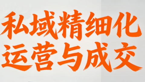 楚老师·私域精细化运营与成交-爱找项目网