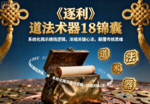《逐利》道法术器18锦囊，系统化揭示搞钱逻辑，浓缩关键心法，颠覆传统思维(更新)-爱找项目网