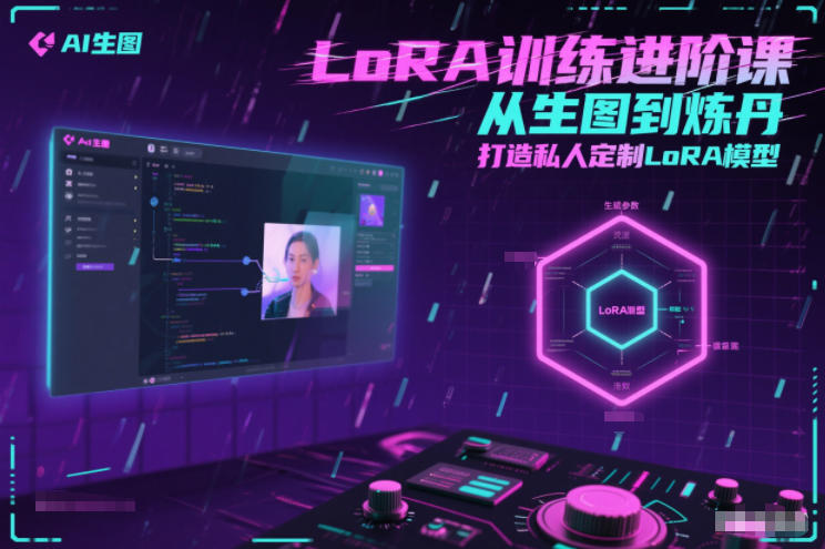 LoRA训练进阶课，从生图到炼丹，打造私人定制LoRA模型-爱找项目网