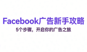 跨境电商Facebook广告新手入门-爱找项目网