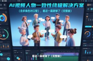 AI视频人物一致性终极解决方案(含多角色对口型)，看这一篇就够了(完整版)-爱找项目网