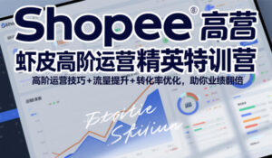Shopee虾皮高阶运营精英特训营，高阶运营技巧+流量提升+转化率优化，助你业绩翻倍-爱找项目网