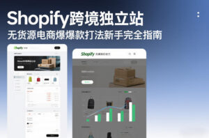 Shopify跨境独立站无货源电商爆款打法新手完全指南-爱找项目网