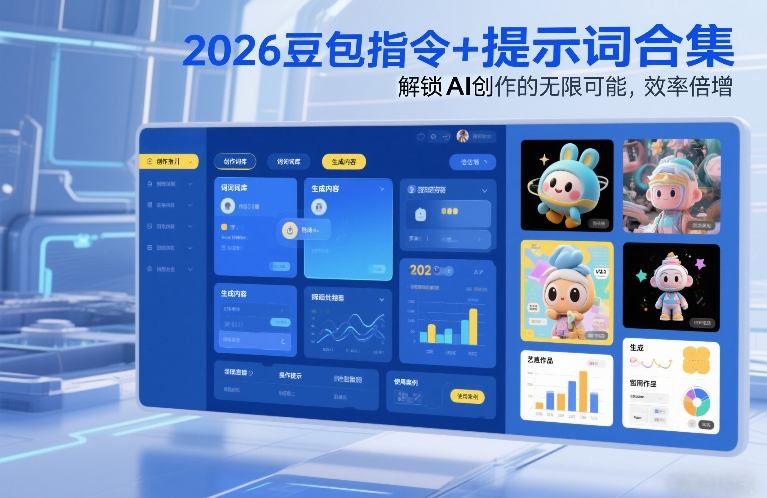 2026豆包指令+提示词合集，解锁AI创作的无限可能，效率倍增-爱找项目网