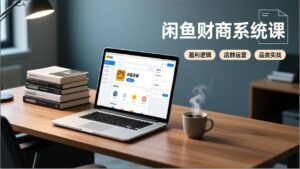 闲鱼财商系统课：从盈利逻辑、店群运营到品类实战，实现稳定月入过万-爱找项目网