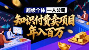 2026年“超级个体一人公司”私域卖项目年入百万，个人IP-精准引流-项目包装-转化成交-爱找项目网