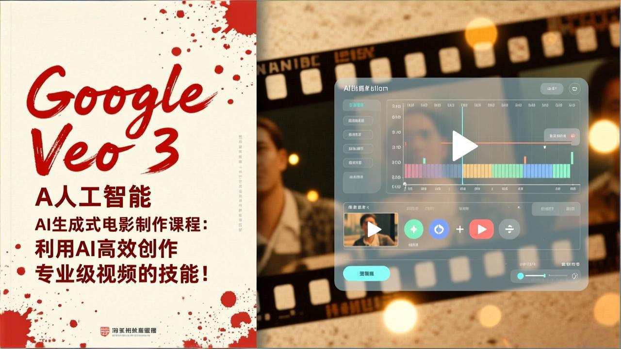 Google Veo 3人工智能AI生成式电影制作课程：利用AI高效创作专业级视频的技能！-爱找项目网