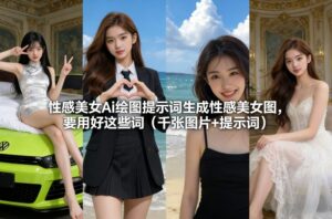 性感美女Ai绘图提示词生成性感美女图，要用好这些词(千张图片+提示词)-爱找项目网