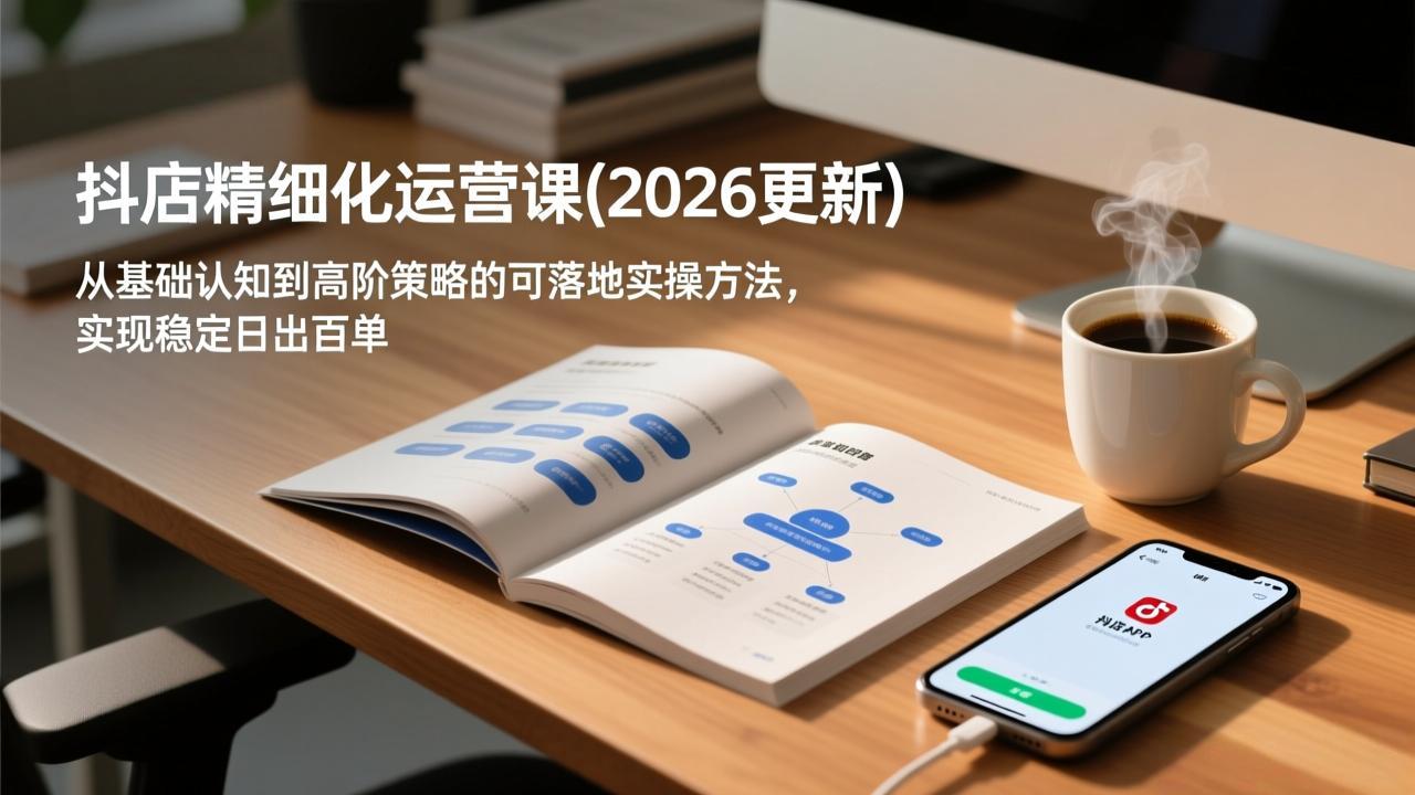 抖店精细化运营课(2026更新-爱找项目网